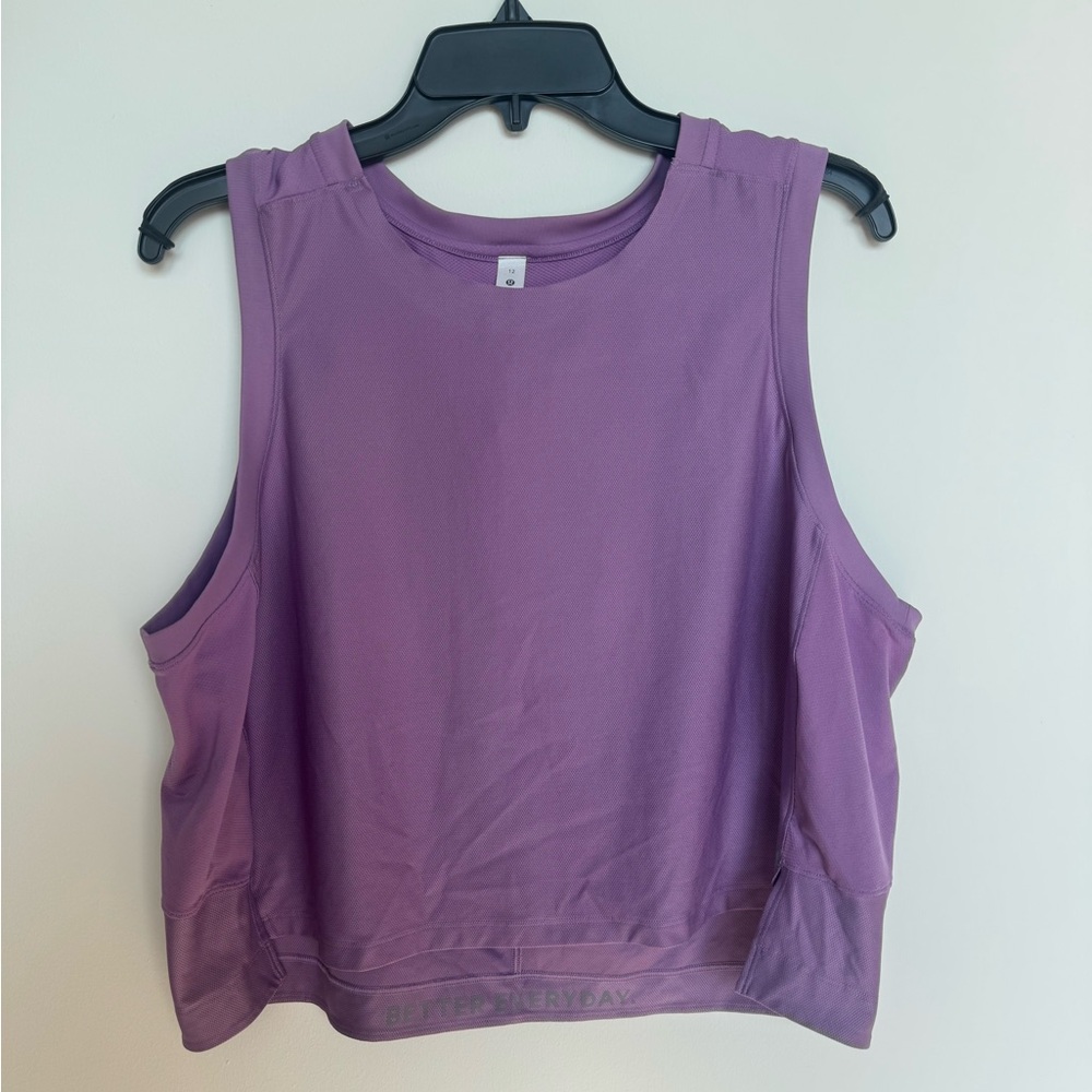 Lululemon Purple Cropped Tank